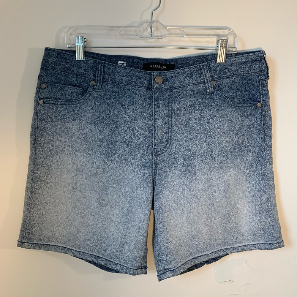 Liverpool Linda Ombré Midi Jean Shorts